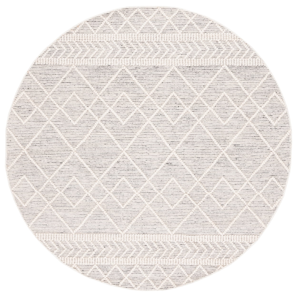SAFAVIEH Natura Bedelia Geometric Area Rug, Ivory/Black, 5' x 8'