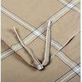 thumbnail image 3 of Home Soft Things 3 Piece Washed Cotton Duvet Cover Set - Windowpane - Camel - King (102" x 90"), 3 of 7