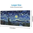 thumbnail image 4 of Starry Night Extended Large Mouse Pad for Retouching Full Desk Mousepad Square Long Easy Clean Table Protector XXL 3D Painting Hard Novelty Non-Slip Waterproof Computer Keyboard Mouse Gaming Mat, 4 of 6
