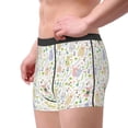 thumbnail image 2 of Honeii Flower Rabbit Men's Underwear Boxer Briefs Pack, ComfortSoft Boxer Brief for Men, Moisture-Wicking Breathable-XX-Large, 2 of 5