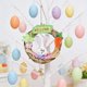thumbnail image 1 of CaiYueKe Easter Spring Bunny Carrot Wall Hanging Door Decor Handmade Flax Wreath with Bell Home Holiday Party Ornament Decoration for Room Nursery Festival Celebration Gift, 1 of 7