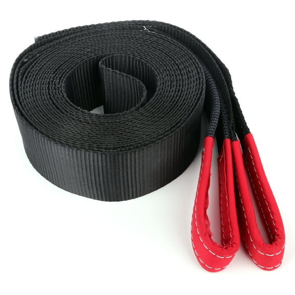 ECCPP Black Tie Down Straps 3 inch 30 feet Heavy Duty Tow Straps for Recovery Vehicles, 14000 LBs