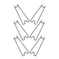 thumbnail image 1 of Luxshiny 6Pcs Black Adjustable Picture Frame Easel Back Stand for Home Tabletop Photo Display, 1 of 8