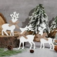 thumbnail image 2 of Dalrosia 3PCS Reindeer Table Decor Reindeer Tabletop Block Sign Rustic Farmhouse Wooden Centerpieces for Christmas Xmas Winter Home Office Shelf Desk Tiered Tray Decor, 2 of 5