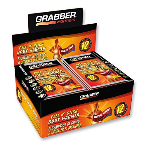 Grabber Warmers Chauffe-Corps Pelable et Autocollant - Durable, Sûr, Naturel, Sans Odeur