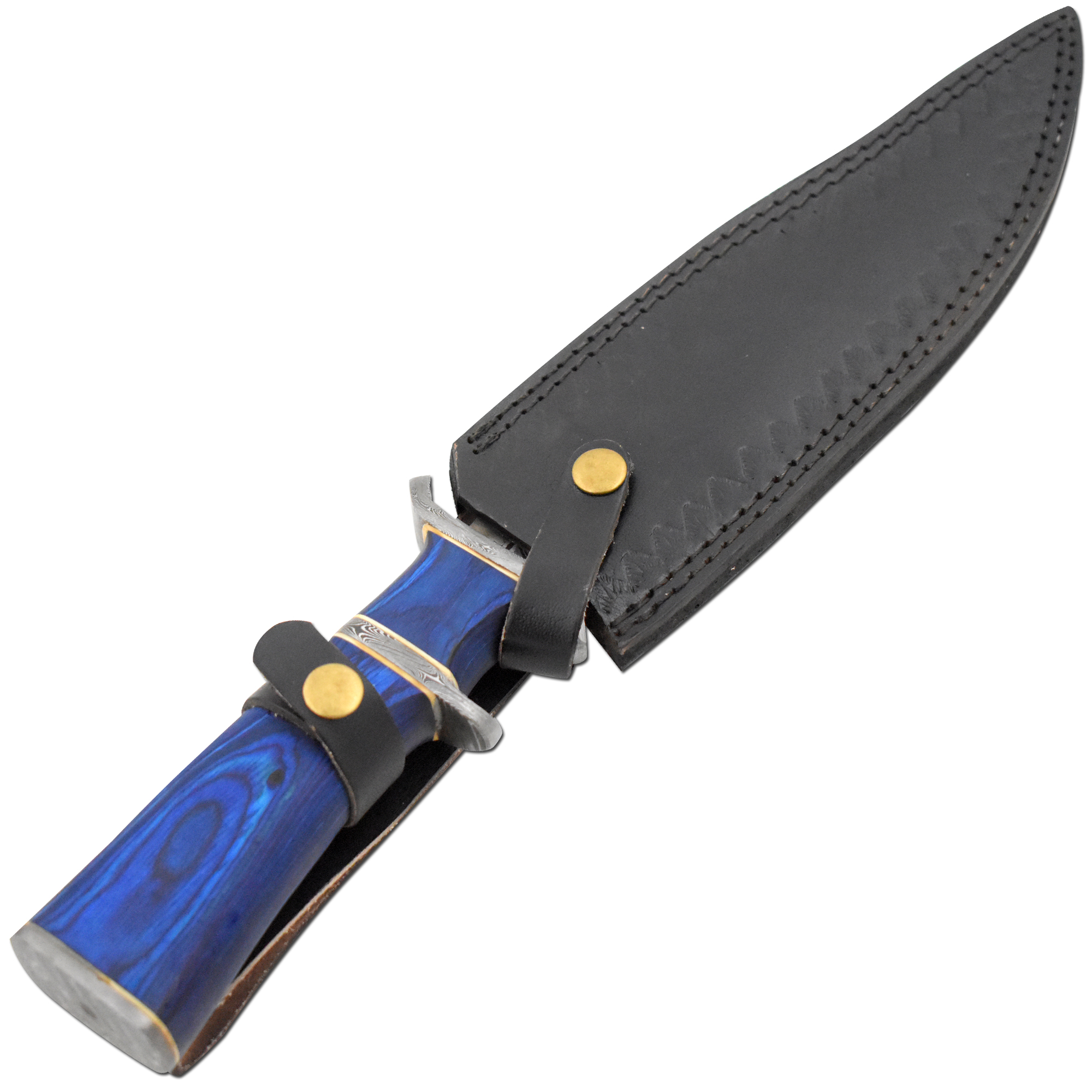 Old Ram Handmade Custom Damascus Hunting Bush-craft Knife with Sheath