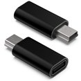 thumbnail image 1 of Adaptador USB C a mini USB 2.0 HieBee tipo C hembra, paquete de 2, 1 of 5