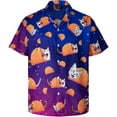 thumbnail image 3 of Camisa hawaiana con estampado completo de cerveza para hombre, camisas playeras de manga corta con botones, blusas de gran tamaño para hombre, ropa, 3 of 4