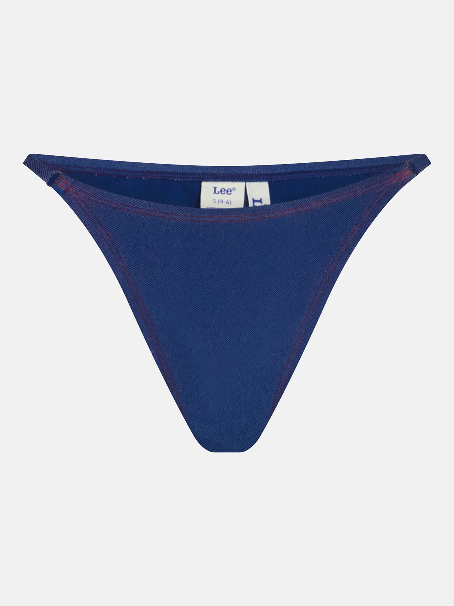 Kacey Lee Women's and Women's Plus Low Rise High Leg Cheeky Bikini Bottoms, Sizes XS-3X