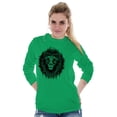 thumbnail image 4 of Lion Jungle Symbolic Spirit Animal Long Sleeve TShirt Men Women Brisco Brands S, 4 of 6
