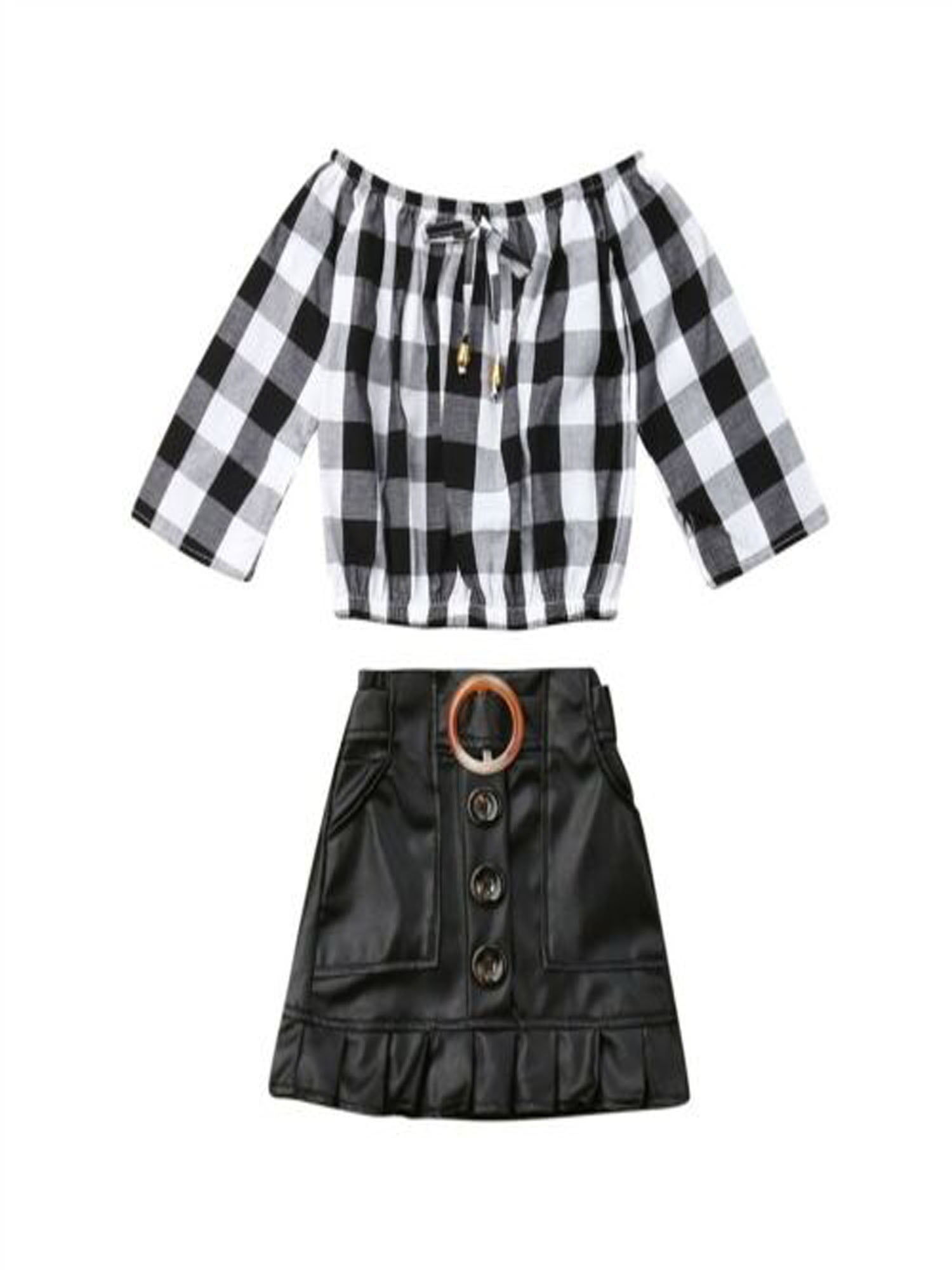 checkered long sleeve for girl outfit