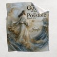 thumbnail image 4 of With God All Things Are Possible - Personalized Christian Blanket, 4 of 7