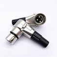thumbnail image 6 of Ywmsfl 3 Pin XLR Angle Adapter Durable Metal 3-Pin Connector Microphone Plug Male/Female Multi-directional Connector Durable, 6 of 8