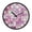 Mosaic In Rose, variant on Indoor 12' Voice-Activated Luminous Decoration Wall Clock With LED Night Light Intricate Vintage Pattern