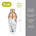 thumbnail image 4 of True Copper Marble Cocktail Shaker, Drink Shaker Home Bar Accessories 18 oz, 4 of 6
