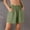 *Army Green, variant on Women's Elastic High Waist Shorts with Pockets,Casual Loose Fit Summer Loungewear Shorts Beige,Women's Plus XXL