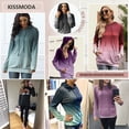 thumbnail image 6 of ONLYSHE Comfy Hoodies for Womens Crew Ncek Sweatshirt Long Sleeve Drawstring Tunic Shirts Casual Pullovers Top, 6 of 7