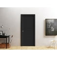 thumbnail image 3 of Sliding Pocket Door 18 x 84 inches / Mela 7001 Painted Black / Kit Rail Hardware / MDF Interior Bedroom Modern Doors, 3 of 5