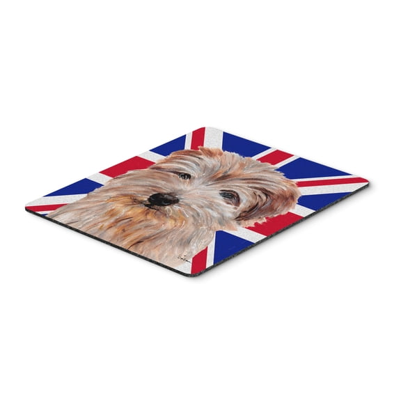 "Norfolk Terrier with English Union Jack British Flag Mouse Pad Hot Pad or Trivet"