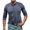 c01Blue, variant on LNWUY Mens Vintage Henley Shirts Classic Retro Long Sleeve Cotton Tee Shirts Casual Button Down Washed T-Shirts Blue XL