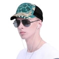 thumbnail image 4 of Disketp Watercolor Sea Turtle Print Trucker Hat Men Women - Mesh Baseball SnapBack Cap, 4 of 7