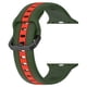 thumbnail image 2 of Correa de silicona para Apple Watch (42 mm/44 mm/45 mm/49 mm militar verde rojo), 2 of 9