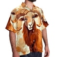 thumbnail image 2 of Aries Constellation Men's Short Sleeve Poplin Shirt, Casual Printed Beach Button Down Summer Unisex Shirts, 2 of 6