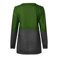 thumbnail image 5 of BLVB Women's Casual Color Block Sweatshirts Long Sleeve Half Zipper Loose Lightweight Pullover Tops Fall Clothes, 5 of 5