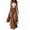 Caramel Brown, variant on Women'S Casual Solid Color Fringe Faux Suede Adjustable Strap Wide Leg Jumpsuit Romper Deep Red S