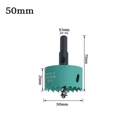 

BCLONG 16-50Mm Bimetal Wood Hole Saw Drill Bit Hss 2 Woodworking For Plasterboard