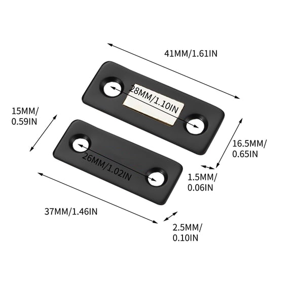 Cabinet Magnetic Catch Thin Cabinet Door Magnets Stick on Drawer Magnets Cabinet Latch Magnetic Closures for Cabinets Kitchen Closet Door Closing Magnetic Door Catch Closer