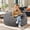 Dark Gray-3FT, variant on MCQ 3FT Comfy Bean Bag Chair for Adults, Lounger with Removable Plush Cover, Gray
