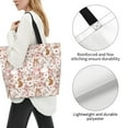 thumbnail image 7 of Lafuoo Autumn Floral Deer Pattern Single-Shoulder Shopping Bag, Hand-Held Storage Bag Suitable for Work and School, Unisex-One Size, 7 of 7