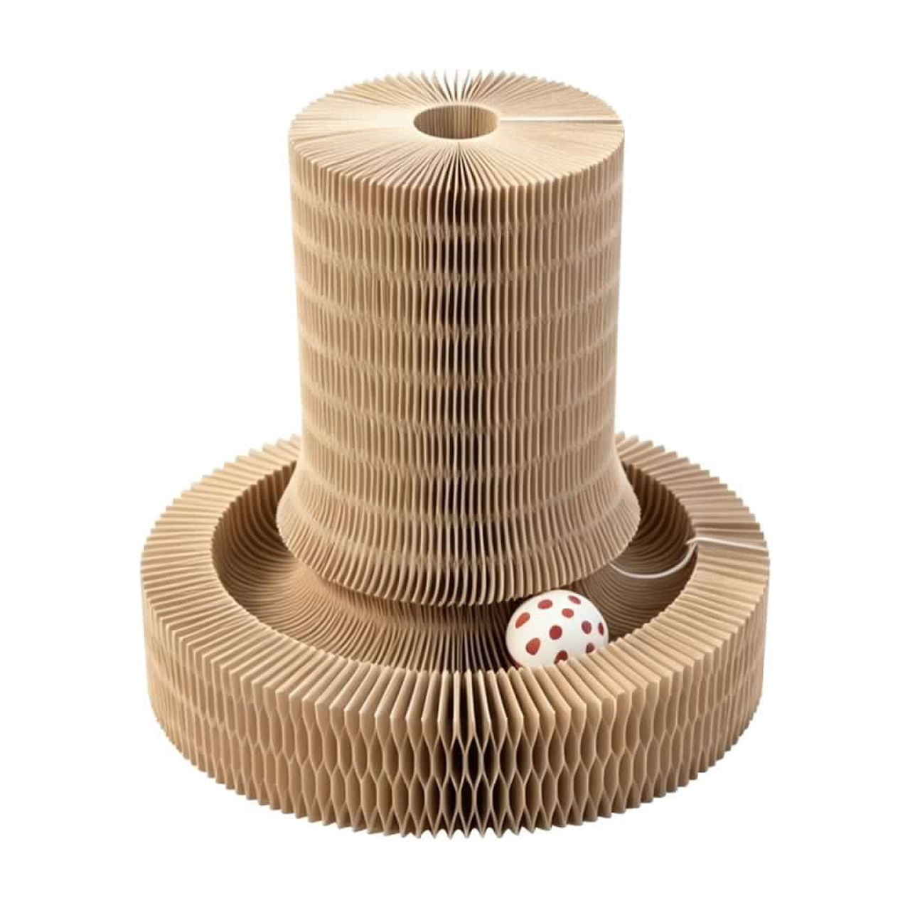 Interactive Toys for Indoor Cats, Magic Organ Cat Scratching Post, Cardboard Cat Scratcher Pad Ball Scratcher Board