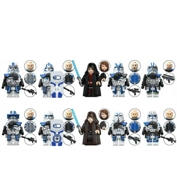 10PCS Minifigures Space Movies Building Blocks, Creative Puzzle Toys for Children Christmas Gift Birthday Present