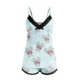 thumbnail image 5 of GPOECD Ensemble de Pyjama Camisole Décontracté de Noël pour Femmes, Tenue de Nuit Confortable pour les Fêtes, Blanc, TG, 5 of 5