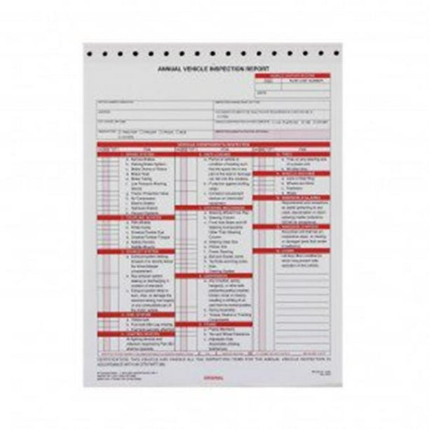 J.J. Keller 400FSC3 Carbonless Annual Vehicle Inspection