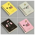 thumbnail image 3 of 4 Pcs Mini Carnet de Notes Carnet de Voyage Portable (Rose + Jaune + Gris + Noir), 3 of 9