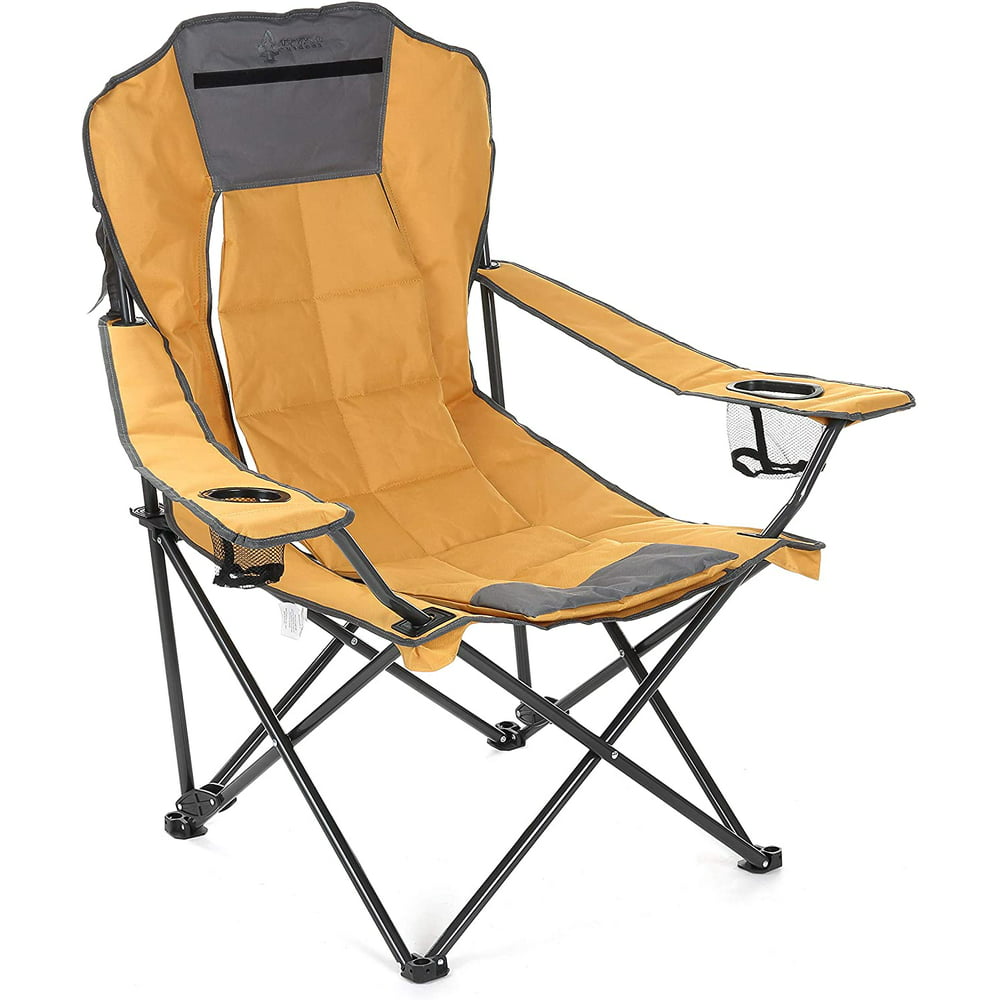 Arrowhead Outdoor Portable Folding Hybrid 2 In1 Camping Chair Tan