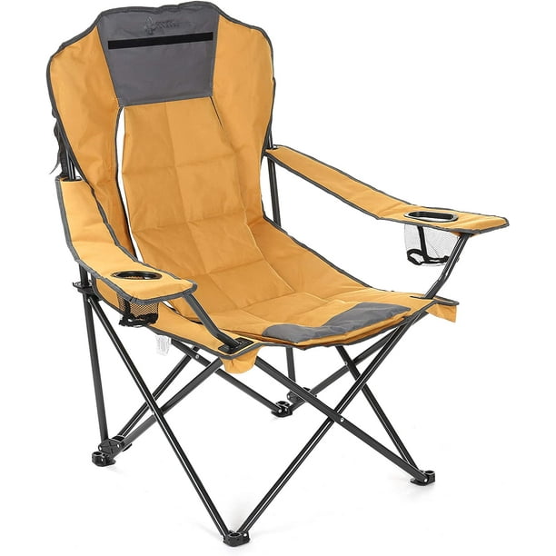 ARROWHEAD OUTDOOR Portable Folding Hybrid 2in1 Camping Chair (Tan