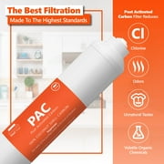 Express Water – Post Activated Carbon PAC Water Filter Replacement – 5 Micron Inline Filter – 10 inch Quick Connect – Under Sink and Reverse Osmosis System