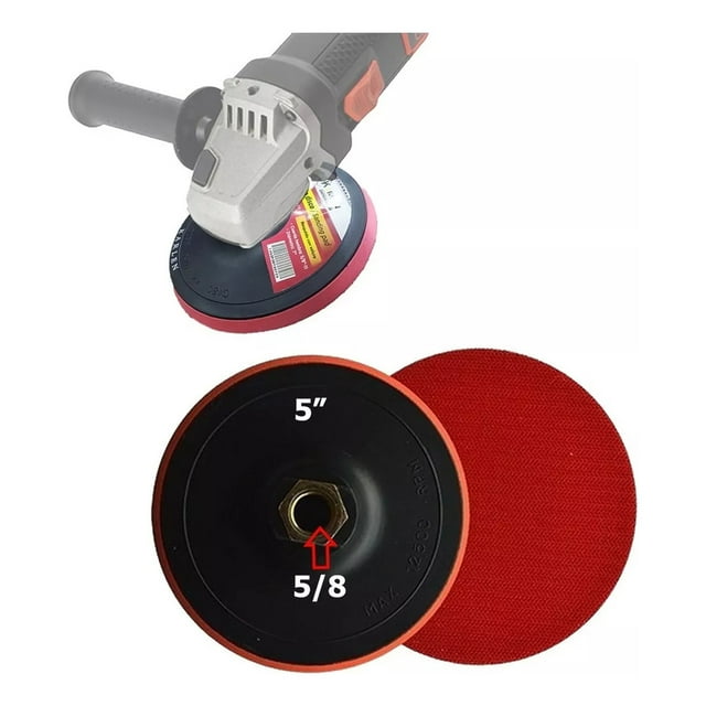 Base Respaldo Velcro 5 PuLG Para Lijas Reilete Esmeriladora