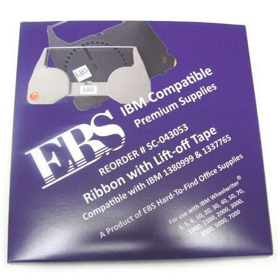 1380999 IBM Wheelwriter Compatible Typewriter Ribbon and 1337765 IBM Wheelwriter Compatible Lift-off Tape