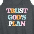 thumbnail image 3 of Instant Message - Trust God's Plan - Women's Racerback Tank Top, 3 of 6