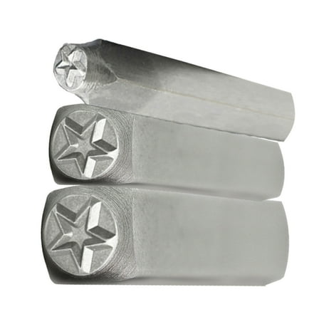 3Pcs Star Shaped Metal Punch Tool Set for Creative Jewelry Making Stamping Tools