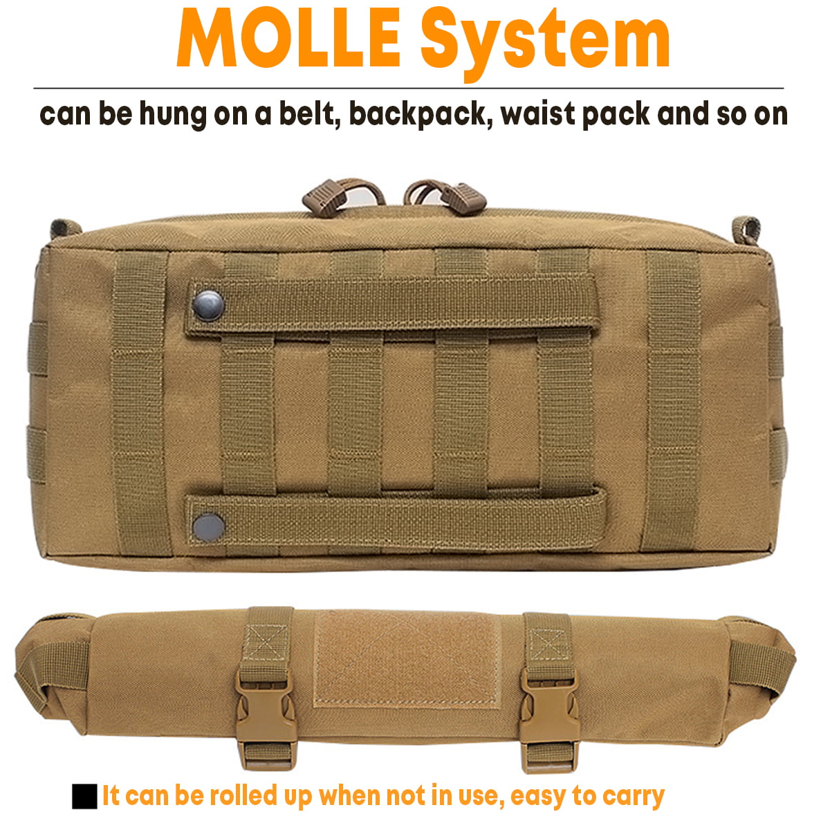 Men's Military Tactical Waist Bag Molle Outdoor Pack Camping Shoulder Chest Bag