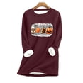 thumbnail image 1 of Hauts Mignons Mode Décontractée pour Femmes Blouses & Chemises à Manches Longues Col Rond Chemises d'Entraînement pour Femmes en Liquidation, 1 of 3