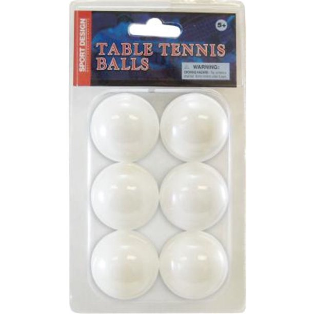 Ping Pong Ball White 6Pk, PartNo TT6, by Drybranch, Spring, Ping Pong