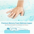 thumbnail image 3 of 2 Inch Cooling Memory Foam Mattress Topper Full Size Certified Soft Mattress Pads for Sleeper Sofa RV Camper, 3 of 7