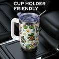 thumbnail image 6 of St. Patrick''s Day Gift 40 oz Tumbler with Handle & Straw Lid - Vacuum Insulated Stainless Steel Coffee Cup, Leak Proof Travel Mug - Spring Gift for Women/Men (Shamrock, Gnome, Sunflowers Design), 6 of 6